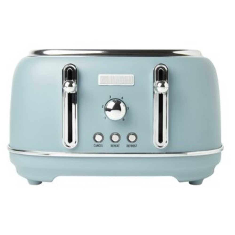 New lHaden Highclere Blue 4-Slice Toaster (1500-Watt ) Sky Blue Vintage Style